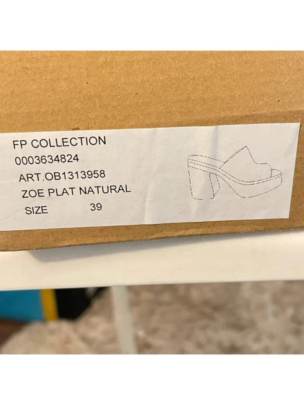 Free People Zoe Platform Shoes Size 39 US 9 NEW